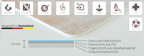 Cover-your-desk.de Schreibtischunterlage “Einhorn Im Weltall” In Grau (L)60 X (B)40 4